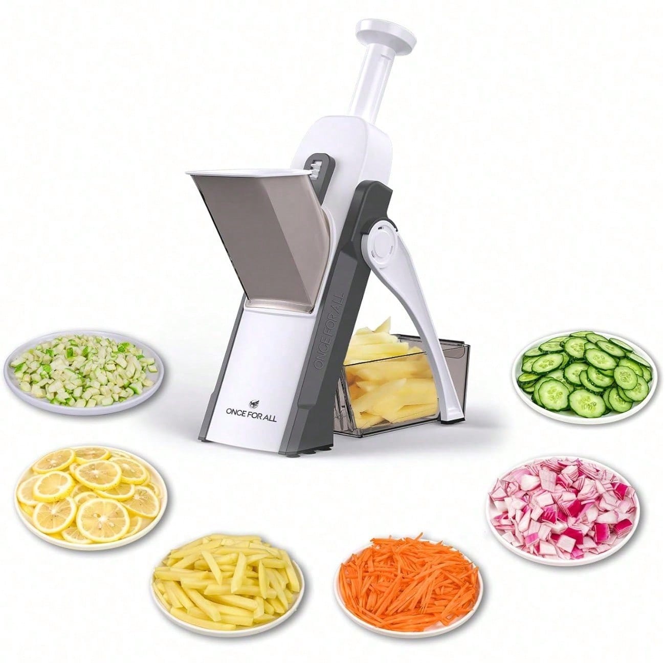 Safe Mandoline Slicer 5 in 1 V - Meal Prep Potatoes recension och pris