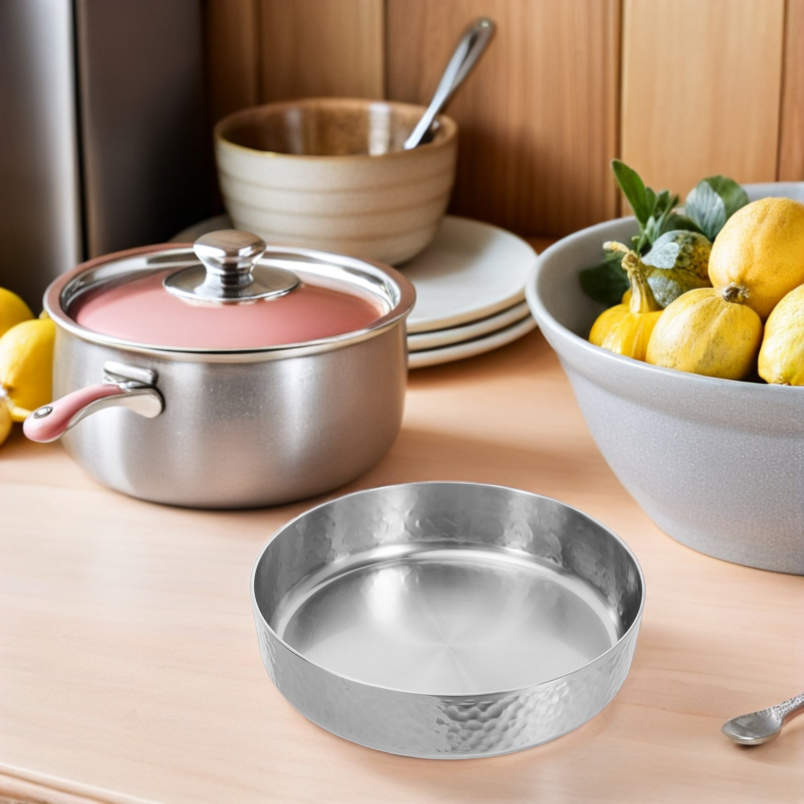 Stainless Steel Hammered Finis - Meal Prep Pasta recension och pris